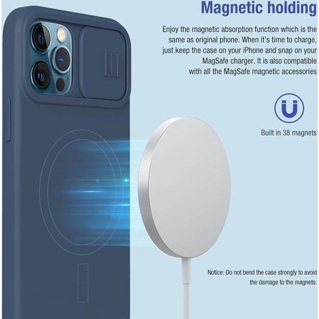 Nillkin CamShield Silky Magnetic - Etui Apple iPhone 12 / 12 Pro z osłoną aparatu (Matcha Green)