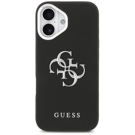 Guess Grained Big 4G Classic Logo - Etui iPhone 17 (czarny)