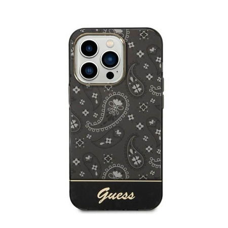 Guess Bandana Paisley - Etui iPhone 14 Pro (czarny)