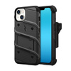 ZIZO BOLT Series - Pancerne etui iPhone 14 ze szkłem 9H na ekran + uchwyt z podstawką (czarny)
