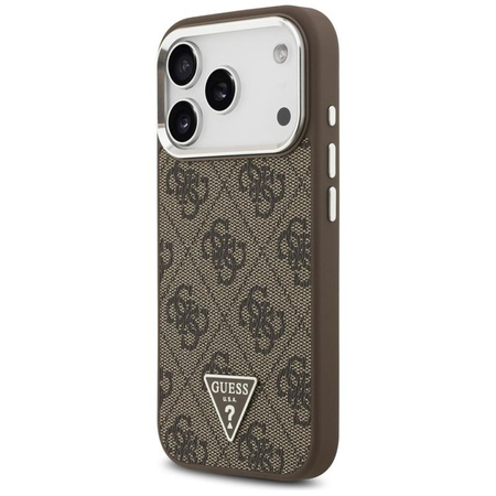 Guess 4G Triangle Logo MagSafe - Etui iPhone 17 Pro (brązowy)