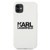 Karl Lagerfeld Silicone Stack Logo - Etui iPhone 11 (biały)