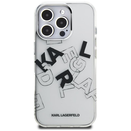 Karl Lagerfeld IML Sketched Graphic - Etui iPhone 16 Pro Max (przezroczysty)