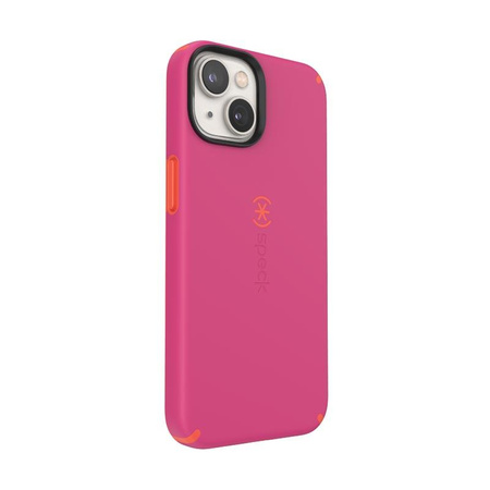 Speck CandyShell Pro - Etui iPhone 14 / iPhone 13 z powłoką MICROBAN (Digital Pink / Energy Red)