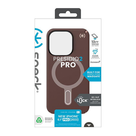 Speck Presidio2 Pro ClickLock & MagSafe - Etui iPhone 15 Pro (New Planet/Clay Tan)