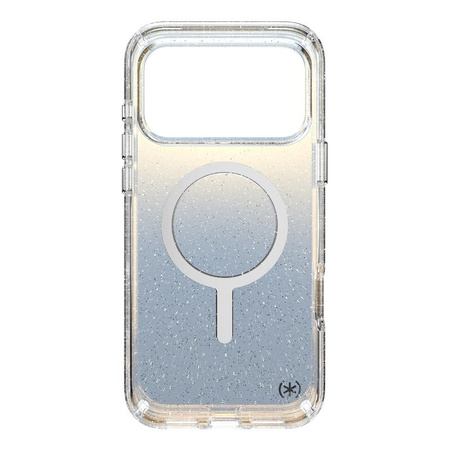 Speck Presidio Lux MagSafe - Etui iPhone 17 Pro Max (Hyper Mirror Glitter / Silver Metallic)