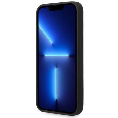 BMW Liquid Silicone Case Metal Logo – Etui iPhone 14 (Czarny)