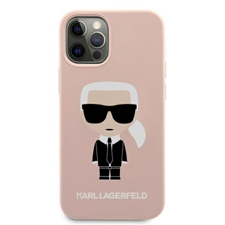Karl Lagerfeld Fullbody Silicone Iconic - Etui iPhone 12 Pro Max (Light Pink)