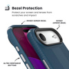 Speck Presidio2 Grip ClickLock & MagSafe - Etui iPhone Air (Deep Sea / Silver Metallic / Spell Blue)