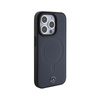 Mercedes Smooth Leather MagSafe - Etui iPhone 15 Pro (granatowy)
