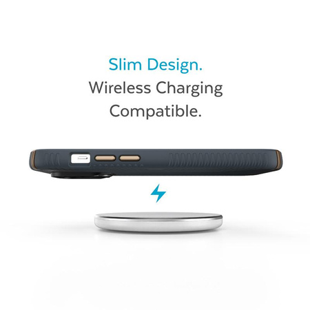 Speck Presidio2 Grip - Antypoślizgowe etui iPhone 14 Pro (Charcoal / Cool Bronze / Slate)