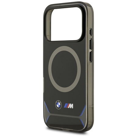 BMW M IML Metal Buttons & Logo MagSafe - Etui iPhone 17 Pro (czarny / niebieski)