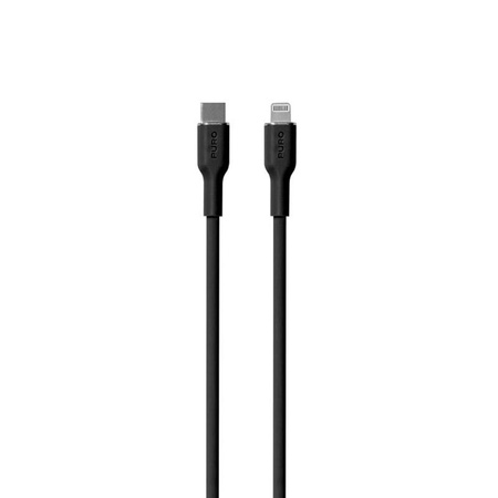 PURO ICON Soft Cable – Kabel USB-C do Lightning certyfikat MFi 1.5 m (Black)