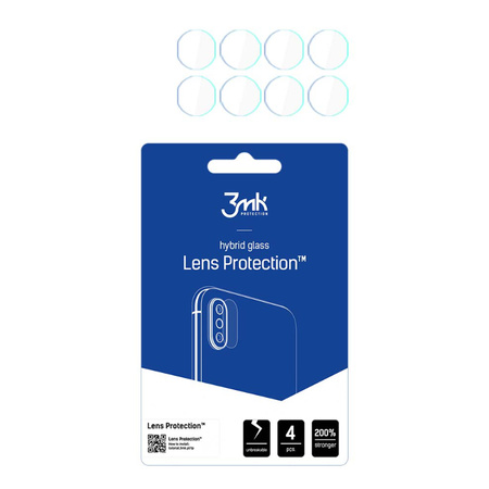 3mk Lens Protection - Szkło na obiektyw aparatu iPhone 15 (4 zestawy)
