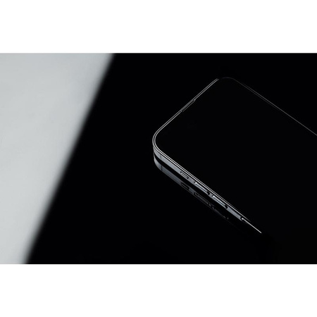Moshi AirFoil Pro - Elastyczne szkło hybrydowe iPhone 13 Pro Max (czarna ramka)
