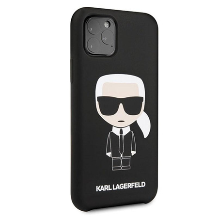 Karl Lagerfeld Fullbody Silicone Iconic - Etui iPhone 11 Pro (Black)