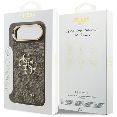 Guess 4G Big 4G Classic Logo - Etui iPhone Air (brązowy / złoty)