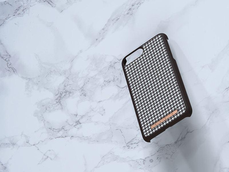 Nordic Elements Saeson Idun - Materiałowe etui iPhone 8 Plus / 7 Plus / 6s Plus / 6 Plus (Dark Brown Pattern 2)