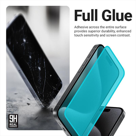 Crong 3D Armour Glass - Szkło hartowane iPhone 17 + ramka instalacyjna