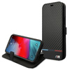 BMW Booktype M Carbon Stripe - Etui iPhone 13 Pro (czarny)