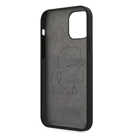 Karl Lagerfeld Fullbody Silicone Iconic - Etui iPhone 12 / 12 Pro (Black)