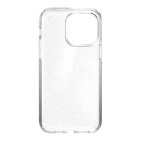 Speck Presidio Perfect-Clear with Glitter - Etui iPhone 14 Pro Max z powłoką MICROBAN (Clear / Gold Glitter)