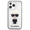 Karl Lagerfeld Ikonik Karl - Etui iPhone 13 Pro (przezroczysty / czarna ramka)