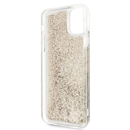 Karl Lagerfeld Signature Glitter Case - Etui iPhone 11 Pro Max (Gold)