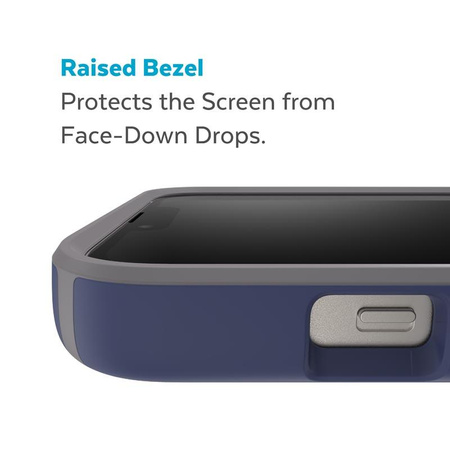 Speck CandyShell Pro + MagSafe - Etui iPhone 14 / iPhone 13 z powłoką MICROBAN (Prussian Blue / Cloudy Grey)