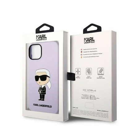 Karl Lagerfeld Silicone NFT Ikonik - Etui iPhone 14 (fioletowy)