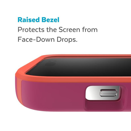 Speck CandyShell Pro - Etui iPhone 14 Pro Max z powłoką MICROBAN (Digital Pink / Energy Red)