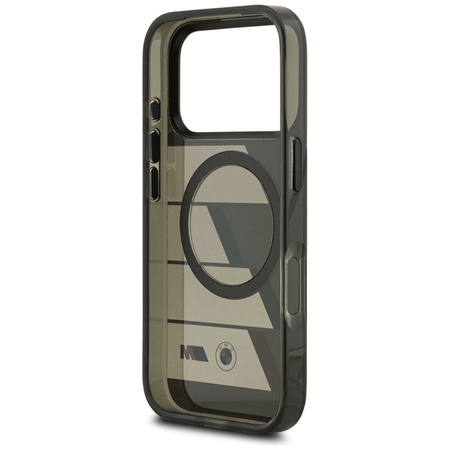 BMW M IML Metal Buttons Tricolor Lines MagSafe - Etui iPhone 17 Pro Max (antracyt)