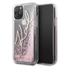 Karl Lagerfeld Signature Glitter Case - Etui iPhone 11 Pro (Rose Gold)