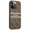 Guess 4G Printed Stripe - Etui iPhone 13 Pro Max (brązowy)