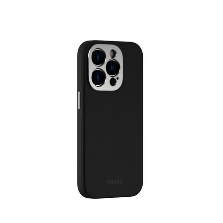 Moshi Napa Slim MagSafe - Skórzane etui iPhone 14 Pro (Midnight Black)