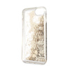 Guess Liquid Glitter Hearts - Etui iPhone SE 2020 / 8 / 7 (złoty/czerwony)