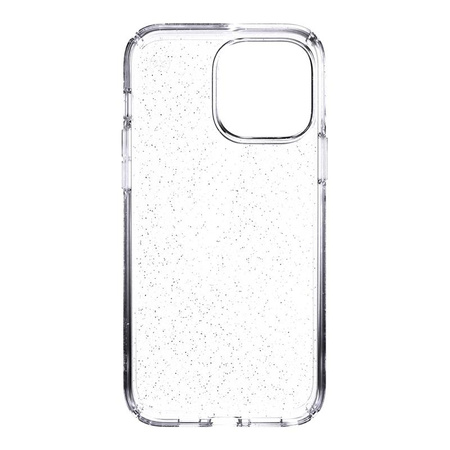 Speck Presidio Perfect-Clear with Glitter - Etui iPhone 13 Pro Max / iPhone 12 Pro Max z powłoką MICROBAN (Clear/Platinum Glitter)