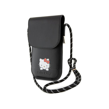 Hello Kitty Leather Daydreaming Cord - Torebka na telefon (czarny)