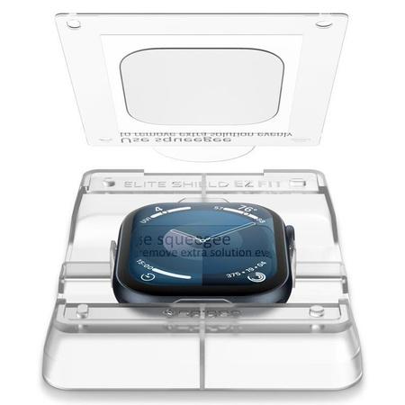 Spigen Elite Shield EZ Fit 2-Pack - Szkło hybrydowe do Apple Watch 10 42 mm (Przezroczysty)