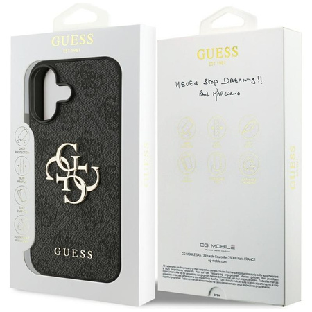 Guess 4G Big Logo - Etui iPhone 17 (czarny)