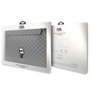 Karl Lagerfeld NFT Saffiano Monogram Ikonik Karl Sleeve - Etui na notebook 14" (Srebrny)