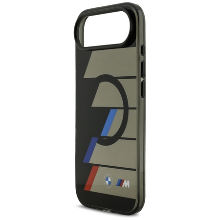 BMW M IML Metal Buttons Tricolor Lines MagSafe - Etui iPhone Air (czarny)