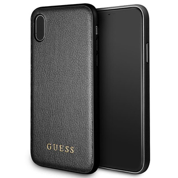 Guess Iridescent - Etui iPhone Xs / X (czarny)