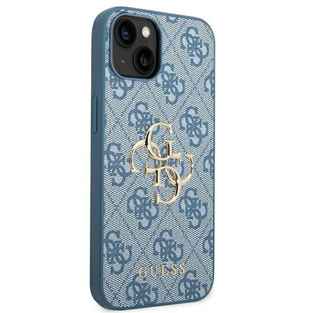 Guess 4G Big Metal Logo - Etui iPhone 14 (niebieski)