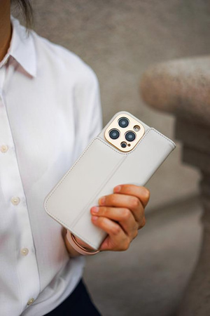 Moshi Overture MagSafe - Skórzane etui 3w1 z klapką iPhone 14 Plus (Midnight Black)