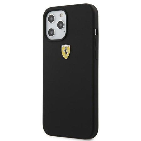 Ferrari On Track Silicone – Etui iPhone 12 / iPhone 12 Pro (czarny)