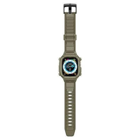Spigen Rugged Armor Pro - Pasek z obudową do Apple Watch Ultra 49 mm (Vintage Khaki)