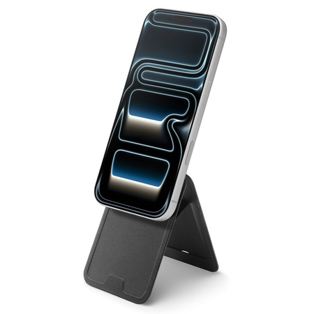 Spigen S314-3 Slim Fold Tripod MagSafe - Portfel magnetyczny z funkcją standu (Czarny)