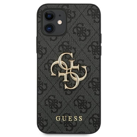 Guess 4G Big Metal Logo - Etui iPhone 12 mini (szary)
