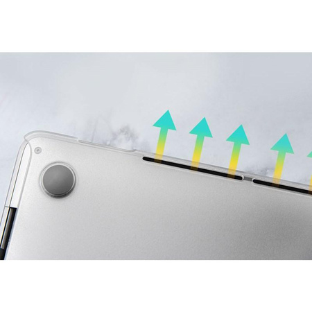 Moshi iGlaze Hardshell Case - Obudowa MacBook Air 13" Retina (M1/2020/2019/2018) (Stealth Clear)